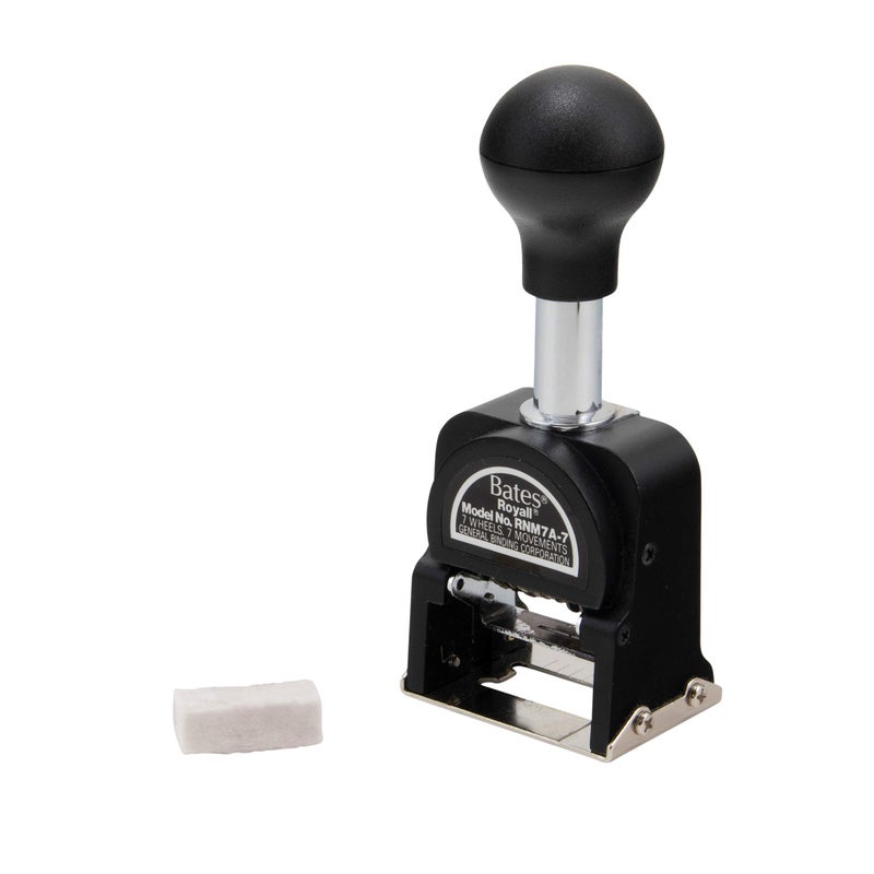 BATES وسادة بايتس جافة غير ملونة لجهاز ترقيم رويال الاقتصادي، 12 وسادة (9806452) - Image 3